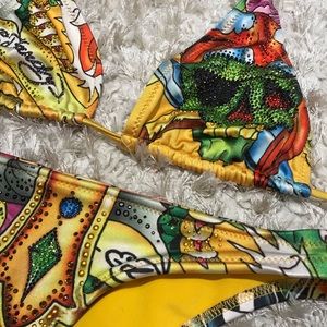 THE CUTEST yellow ed hardy bathingsuit